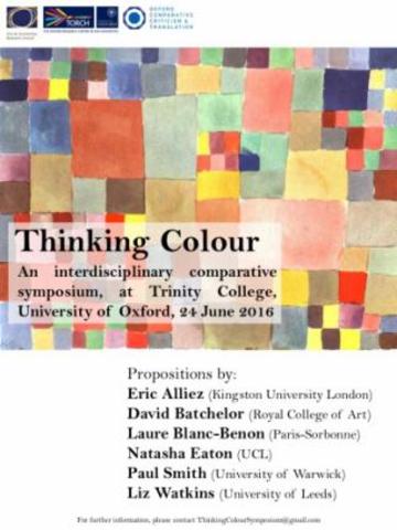 thinking colour poster