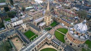 Aerial view of Oxford