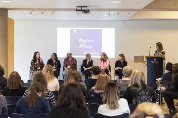 The ‘Accessing Women’s History’ panel at the Women & Power conference © Stuart Bebb