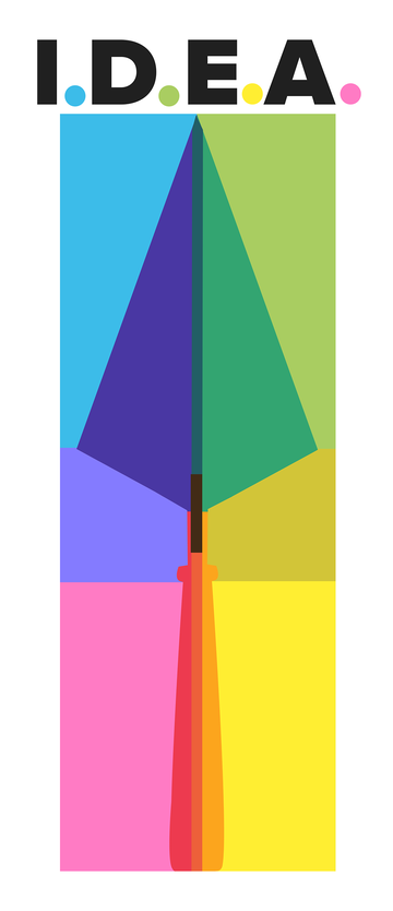 idea logo (colourful arrow) 