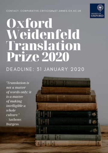 oxford weidenfeld translation prize
