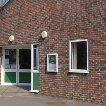 St Barnabas School entrance