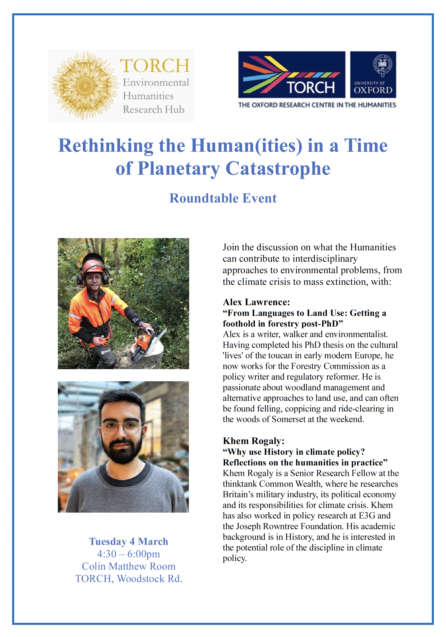 rethinking the humanities poster