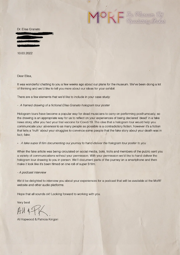 MoRF 100% Alive Letter